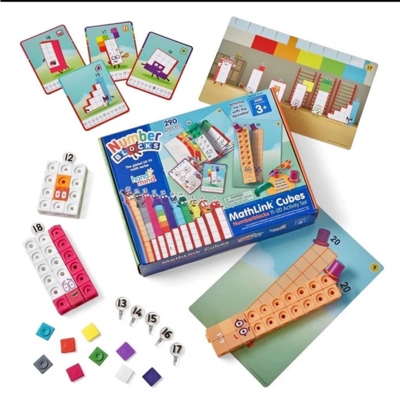 mathlink | Toys | Numberblocks Mathlink Cubes 12 Activity Set 30 ...